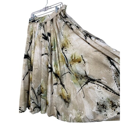 Rare Morrison Fabrics Australia Clare Skirt Splashed Midi Silk NWT $599 8755 - Picture 2 of 7